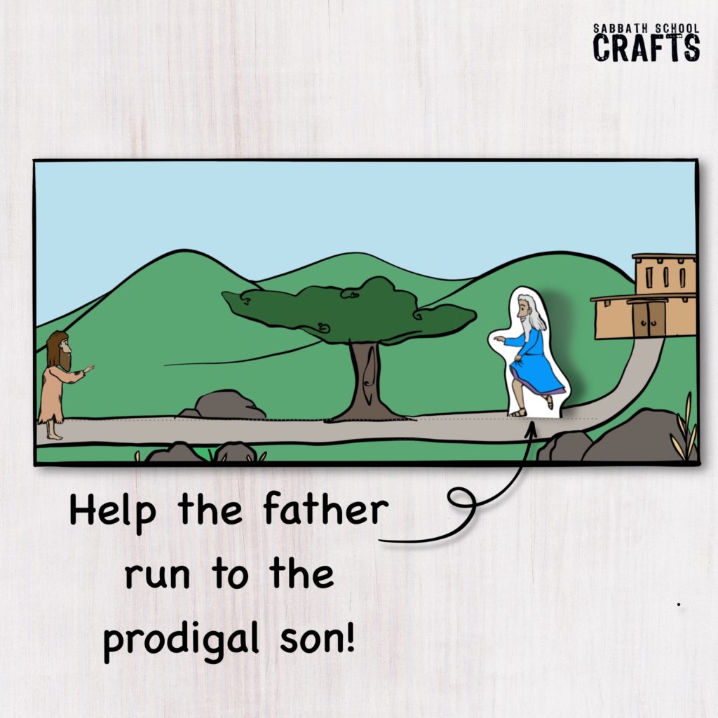 image of prodigal son bible craft for kids